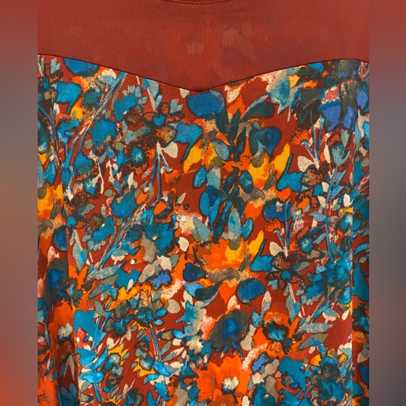 Colorful Floral Long Sleeve Top - Picture 5 of 5